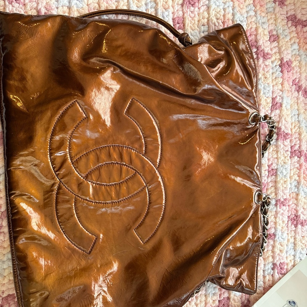 Chic Brown Designer Tote Bag